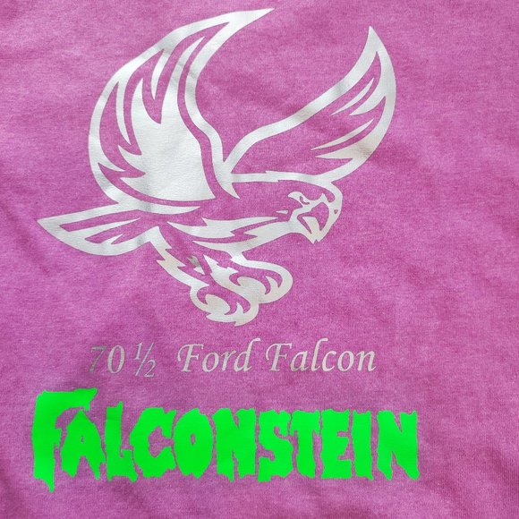 The Peregrine Racing Ford Falconstein light purple v neck Tee size L - Picture 2 of 7